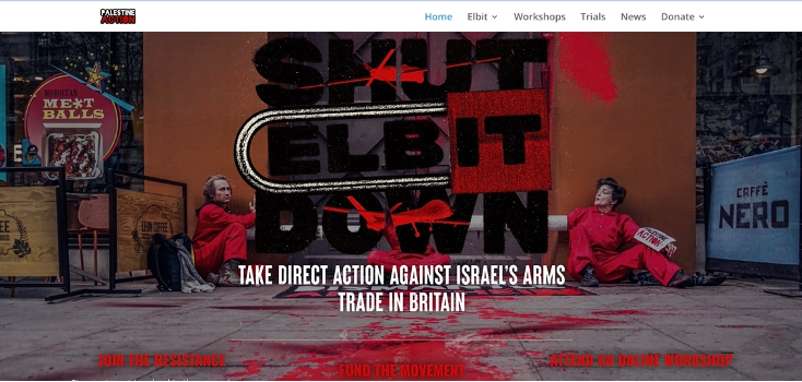 Palestine Action promote direct action against Israel’s arms trade in Britain
